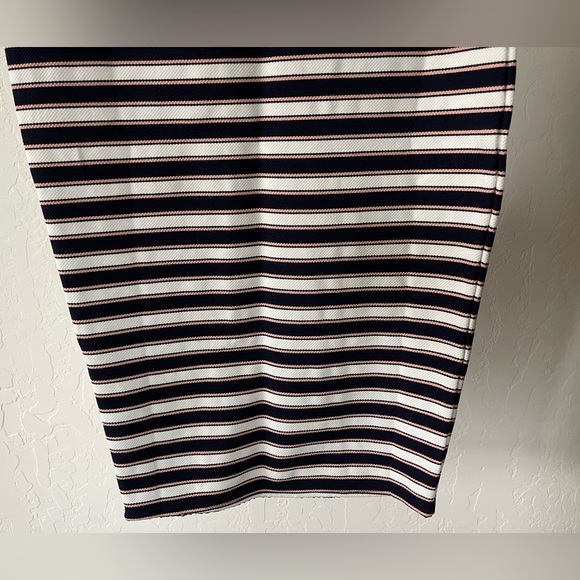 Lovers + Friends, Reformation Bodycon Pencil Striped Skirt,Navy & Pastel—XS••• - Picture 8 of 16